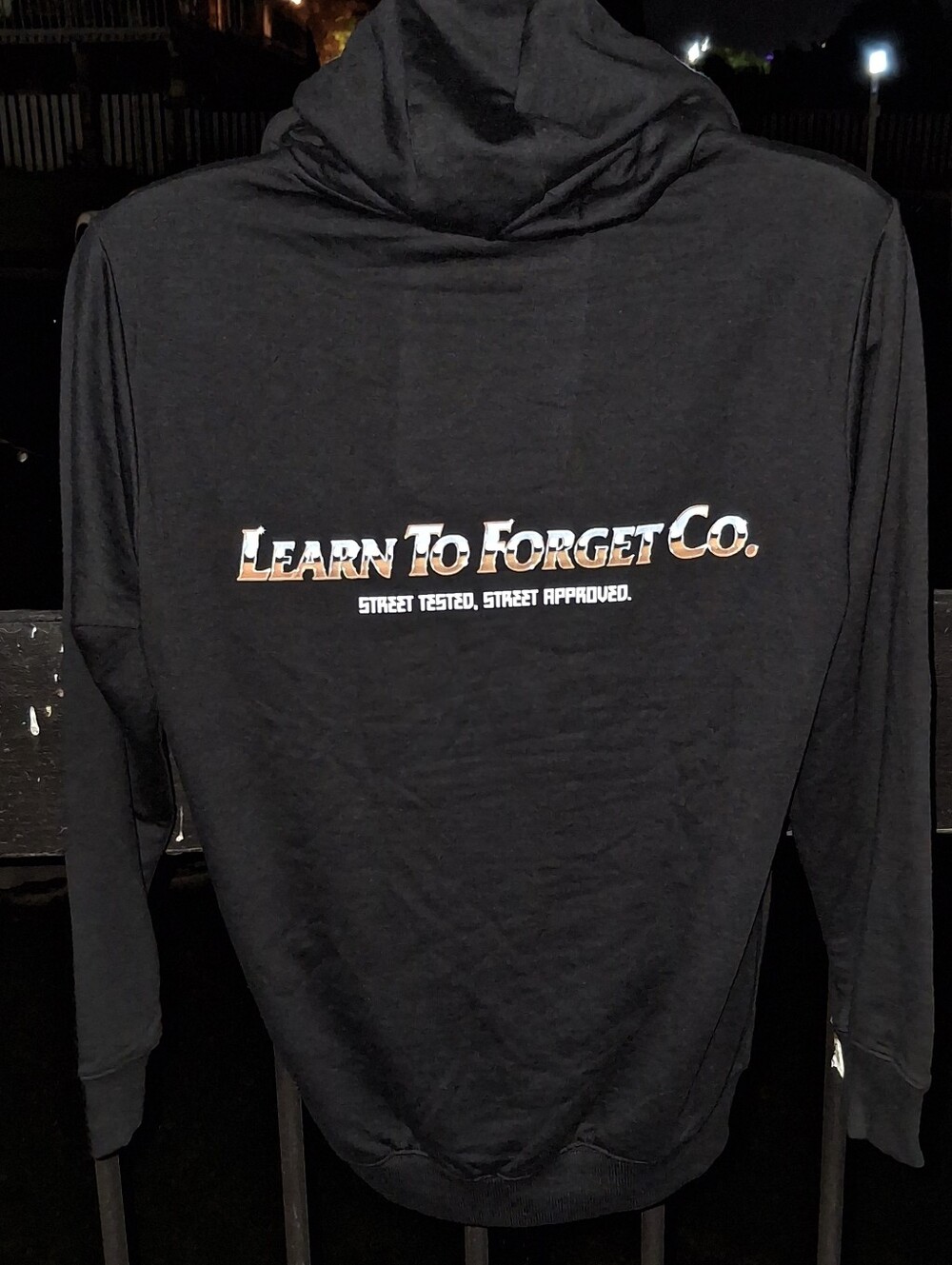 NWT Learn To Forget Chrom Logo Hoodie Size Med